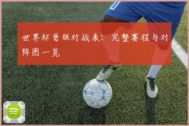 世界杯晋级对战表：完整赛程与对阵图一览